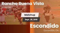 Matchup: Rancho Buena Vista vs. Escondido  2018
