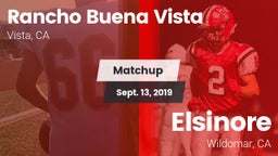 Matchup: Rancho Buena Vista vs. Elsinore  2019