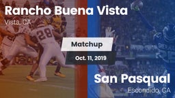 Matchup: Rancho Buena Vista vs. San Pasqual  2019