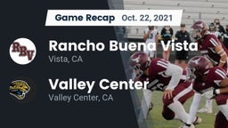 Recap: Rancho Buena Vista  vs. Valley Center  2021