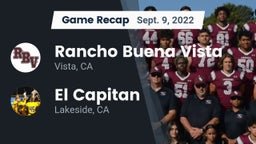 Recap: Rancho Buena Vista  vs. El Capitan  2022