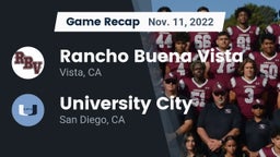 Recap: Rancho Buena Vista  vs. University City  2022