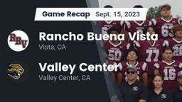 Recap: Rancho Buena Vista  vs. Valley Center  2023