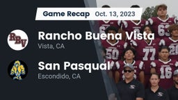Recap: Rancho Buena Vista  vs. San Pasqual  2023