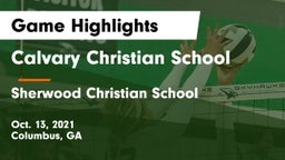 Calvary Christian School vs Sherwood Christian School  Game Highlights - Oct. 13, 2021