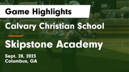 Calvary Christian School vs Skipstone Academy Game Highlights - Sept. 28, 2023