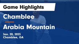 Chamblee  vs Arabia Mountain  Game Highlights - Jan. 20, 2023
