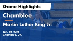 Chamblee  vs Martin Luther King Jr.  Game Highlights - Jan. 30, 2024