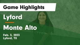 Lyford  vs Monte Alto  Game Highlights - Feb. 3, 2023