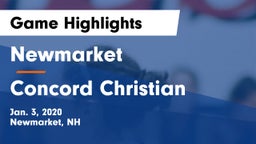 Newmarket  vs Concord Christian Game Highlights - Jan. 3, 2020