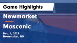 Newmarket  vs Mascenic Game Highlights - Dec. 1, 2023