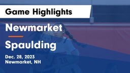 Newmarket  vs Spaulding Game Highlights - Dec. 28, 2023