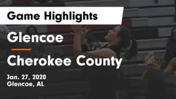 Glencoe  vs Cherokee County  Game Highlights - Jan. 27, 2020