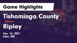 Tishomingo County  vs Ripley  Game Highlights - Jan. 16, 2021