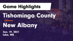 Tishomingo County  vs New Albany  Game Highlights - Jan. 19, 2021