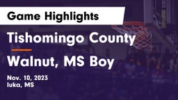 Tishomingo County  vs Walnut, MS Boy Game Highlights - Nov. 10, 2023