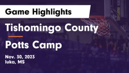Tishomingo County  vs Potts Camp  Game Highlights - Nov. 30, 2023