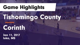 Tishomingo County  vs Corinth Game Highlights - Jan 11, 2017