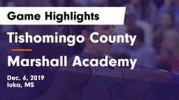 Tishomingo County  vs Marshall Academy  Game Highlights - Dec. 6, 2019