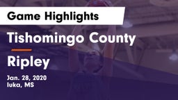 Tishomingo County  vs Ripley  Game Highlights - Jan. 28, 2020