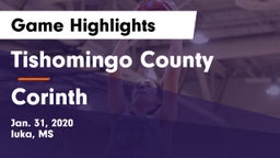 Tishomingo County  vs Corinth  Game Highlights - Jan. 31, 2020