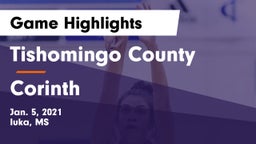 Tishomingo County  vs Corinth  Game Highlights - Jan. 5, 2021