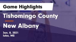 Tishomingo County  vs New Albany  Game Highlights - Jan. 8, 2021