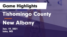 Tishomingo County  vs New Albany  Game Highlights - Jan. 19, 2021
