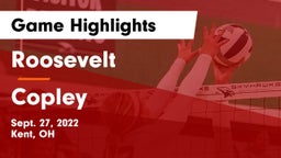 Roosevelt  vs Copley  Game Highlights - Sept. 27, 2022