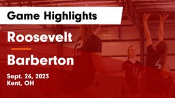 Roosevelt  vs Barberton  Game Highlights - Sept. 26, 2023