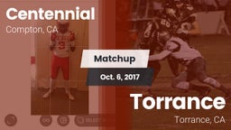 Matchup: Centennial High vs. Torrance  2017