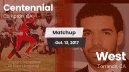 Matchup: Centennial High vs. West  2017