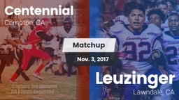 Matchup: Centennial High vs. Leuzinger  2017