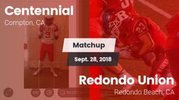 Matchup: Centennial High vs. Redondo Union  2018