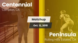 Matchup: Centennial High vs.  Peninsula  2018