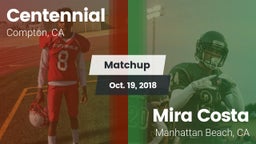 Matchup: Centennial High vs. Mira Costa  2018