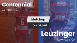 Matchup: Centennial High vs. Leuzinger  2018