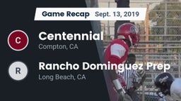 Recap: Centennial  vs. Rancho Dominguez Prep  2019