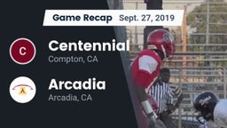 Recap: Centennial  vs. Arcadia  2019