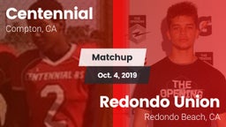 Matchup: Centennial High vs. Redondo Union  2019