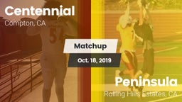 Matchup: Centennial High vs.  Peninsula  2019