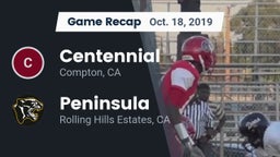 Recap: Centennial  vs.  Peninsula  2019