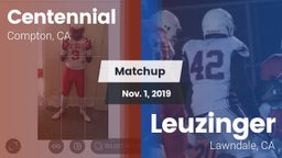 Matchup: Centennial High vs. Leuzinger  2019