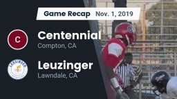 Recap: Centennial  vs. Leuzinger  2019