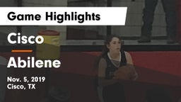 Cisco  vs Abilene  Game Highlights - Nov. 5, 2019