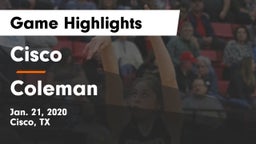 Cisco  vs Coleman  Game Highlights - Jan. 21, 2020