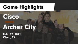 Cisco  vs Archer City  Game Highlights - Feb. 12, 2021