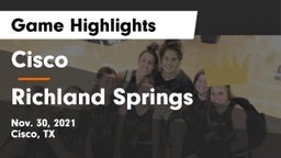 Cisco  vs Richland Springs  Game Highlights - Nov. 30, 2021