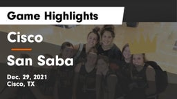 Cisco  vs San Saba  Game Highlights - Dec. 29, 2021