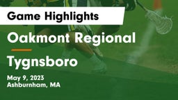 Oakmont Regional  vs Tygnsboro  Game Highlights - May 9, 2023